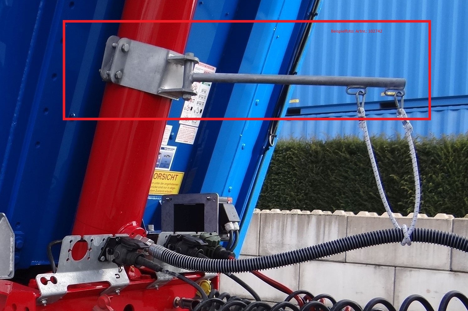 Galgen für Hydraulikschläuche