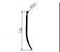 Preview: 23666 Dichtlippe Gummi PVC schwarz