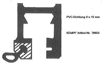 78653 Dichtungsgummi 8x15 mm