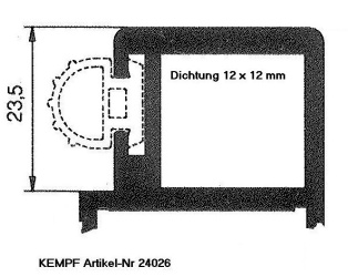 24026 Dichtungsgummi 12x12mm