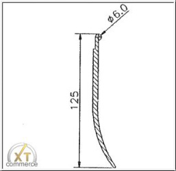 23742 Dichtlippe Gummi PVC weiß