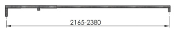 97998 Rundrohrspriegel, Stahl, Sprung 0, teleskopierbar