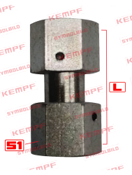 73097 | Doppelverbinder, gerade 10L/10L