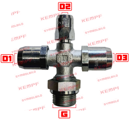 80547 | Kreuz-Einschraubsteckverbindung  EV 22x1,5 - Ro 15x1,5