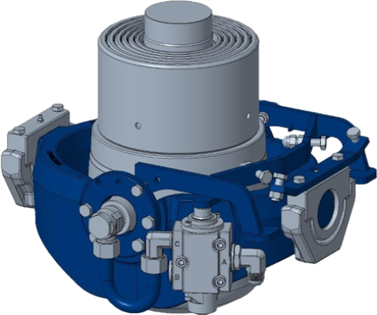 148226 Kempf Kippzylinder LU SUT22 LL 172-7-1570 HP G=223, hcv, m. pneu. Abschaltung