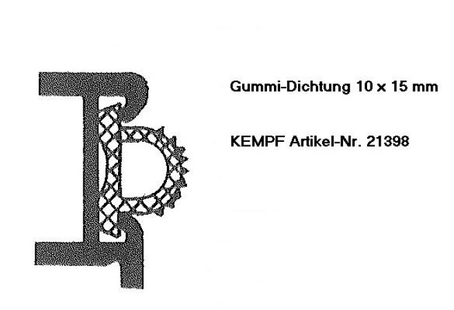21398 Dichtungsgummi 10x15 mm