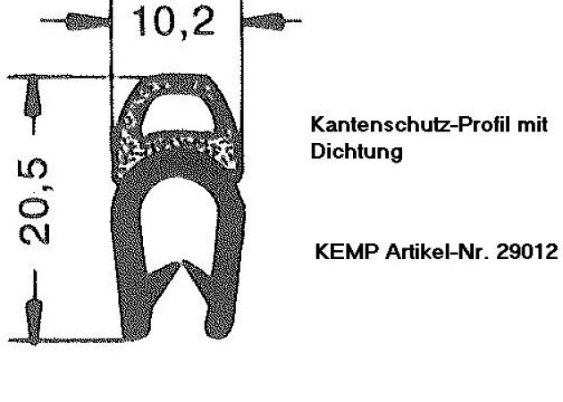 29012 Kantenschutz mit Dichtung