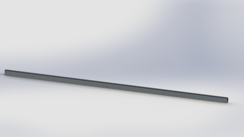 139369 Rechteckrohrspriegelzuschnitt, Alu, Sprung 0, l=2460