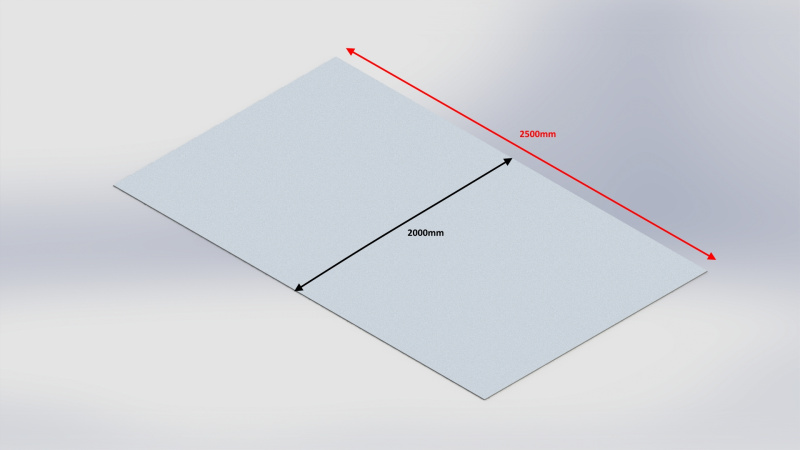 113177 Verschleißblech Alu 2500x2000x7 mm
