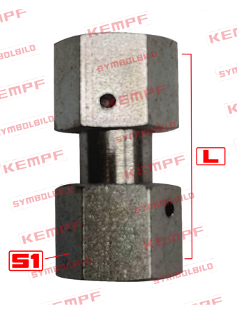 73097 | Doppelverbinder, gerade 10L/10L