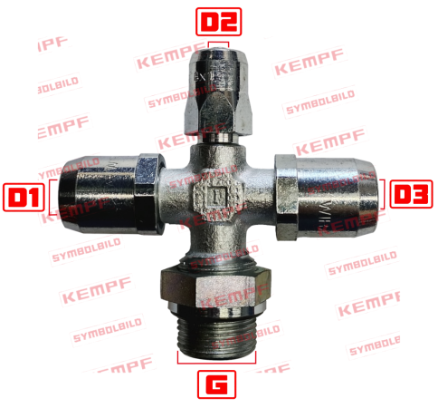 80547 | Kreuz-Einschraubsteckverbindung  EV 22x1,5 - Ro 15x1,5